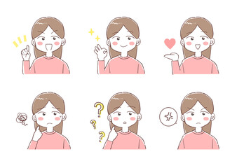 女子かわいいポーズ