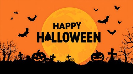 halloween background with pumpkin