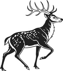 Cartoon Deer Vector – Forest Animal Illustration in Minimal Style
