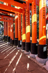 The torii gates seen in Japanese temples are the boundary between the 'unholy place (the general...