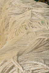 rope covered with fishing net