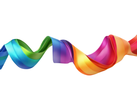 Colorful Ribbon Wave