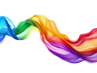 Colorful Flowing Fabric Wave