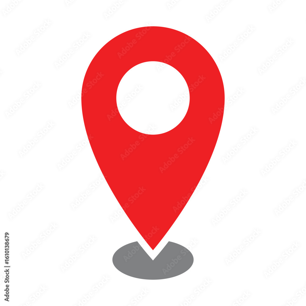 Poster location marker pin icon. map pointer marking specific geographical location. map pin icon, location