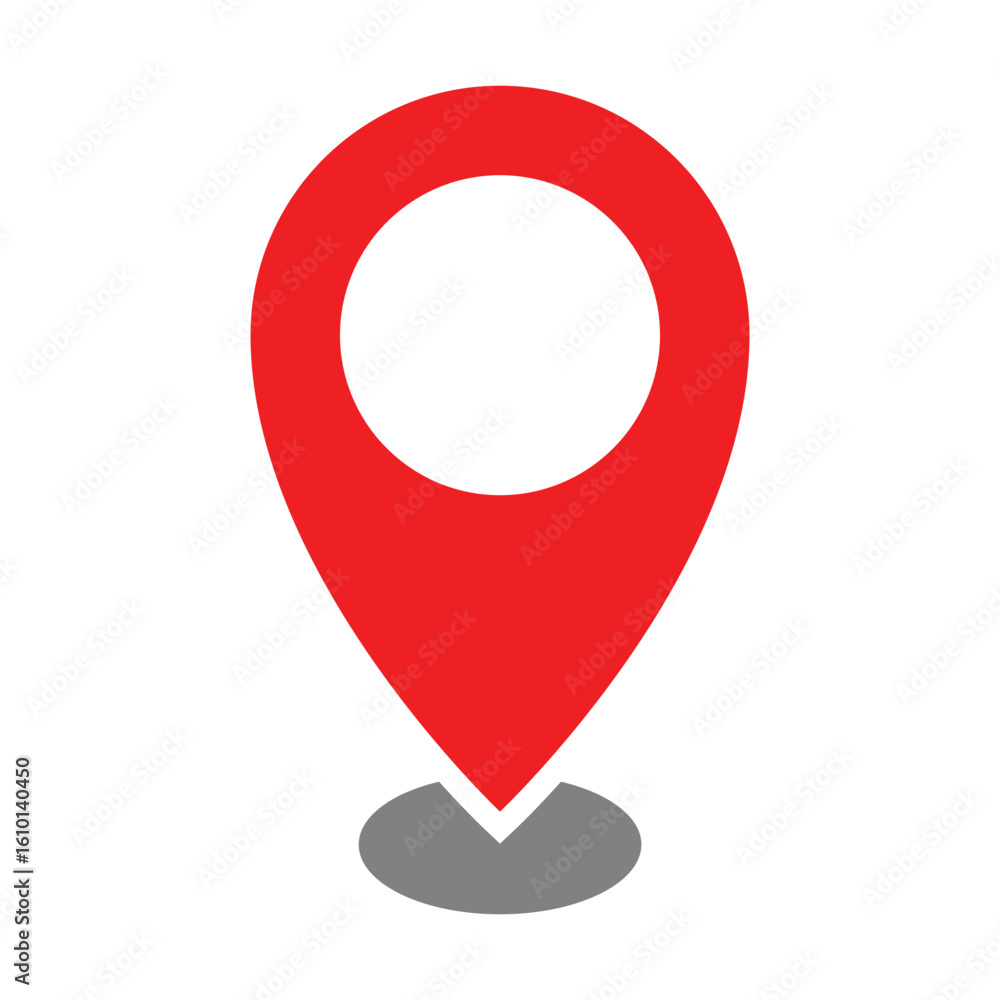 Poster location marker pin icon. map pointer marking specific geographical location. map pin icon, location