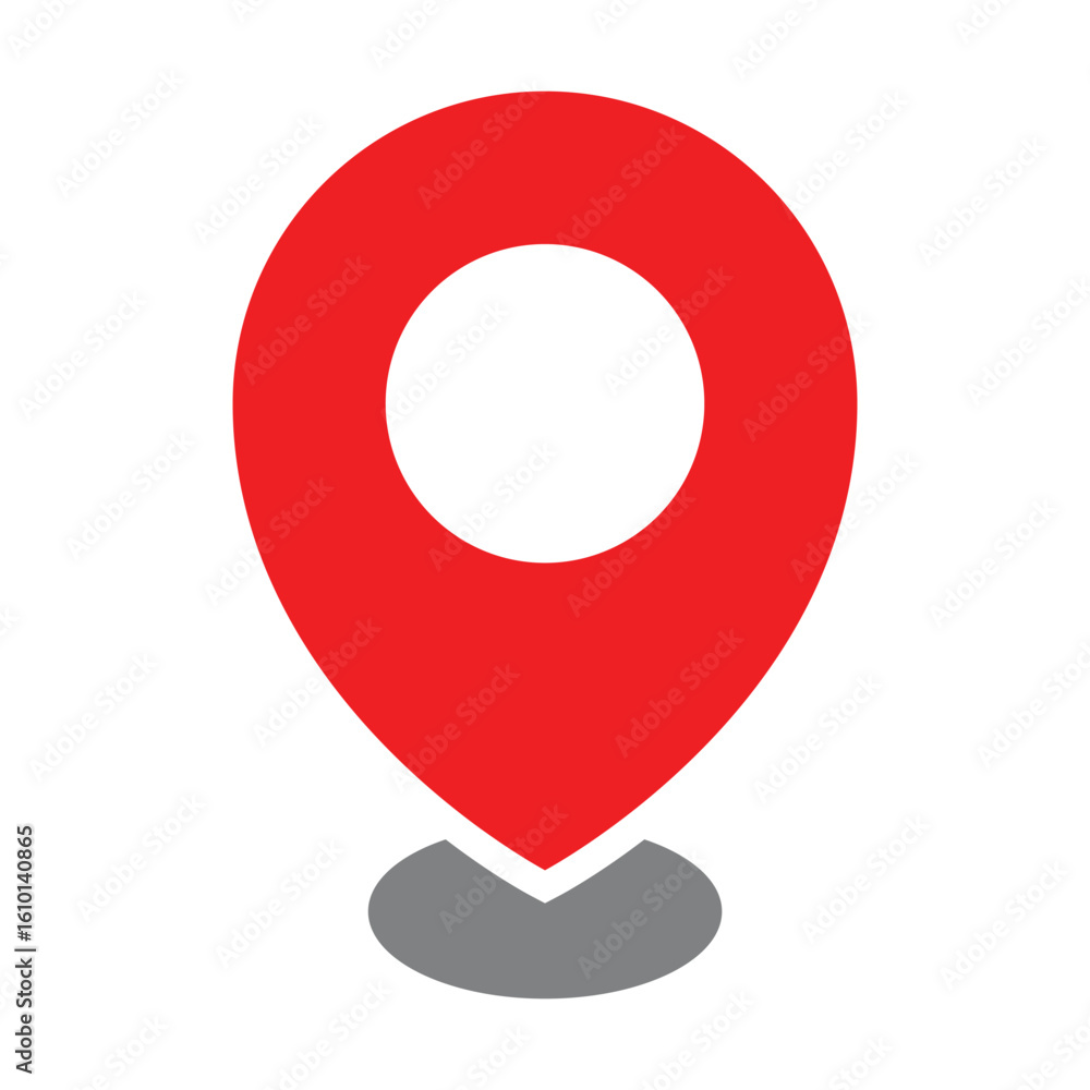 Poster location marker pin icon. map pointer marking specific geographical location. map pin icon, location