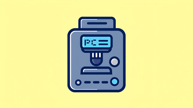 PCR Machine Icon Design