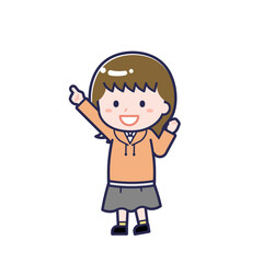 私服の10代／ななめ／女性 05