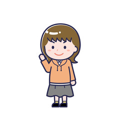 Obraz premium 私服の10代／ななめ／女性 12