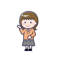 私服の10代／ななめ／女性 18