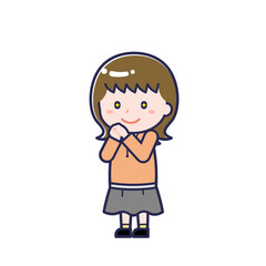 Fototapeta premium 私服の10代／ななめ／女性 22