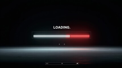 Loading screen, futuristic UI