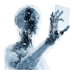 Futuristic Robot Using Transparent Digital Device