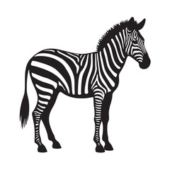 Horse Vector Clipart – Hand-Drawn Cartoon Farm Animal Illustration