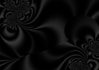 black and white satin