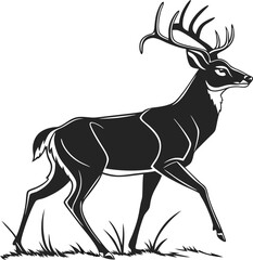 Cartoon Deer Vector – Forest Animal Illustration in Minimal Style