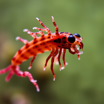 Hydra is a genus of small, fresh-water animals of the phylum Cnidaria and class Hydrozoa under the microscope for education.
