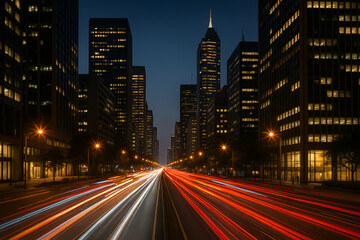 Fototapeta premium new york city at night