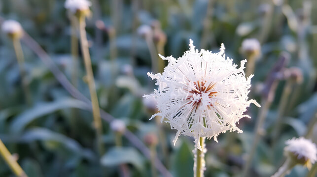 Frozen teasel