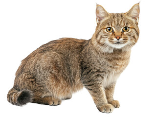 Sitting Tabby Cat