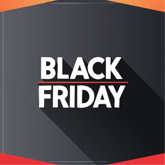 Black Friday Announcement: A bold announcement showcasing the iconic Black Friday sales event, perfect for conveying special offers and promotional deals for shopping enthusiasts.