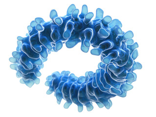 Abstract Blue Spiral Structure