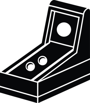 skee ball on white background.eps