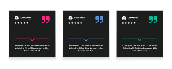 Modern quote template for social media post in trendy style. Ready to edit design template. 