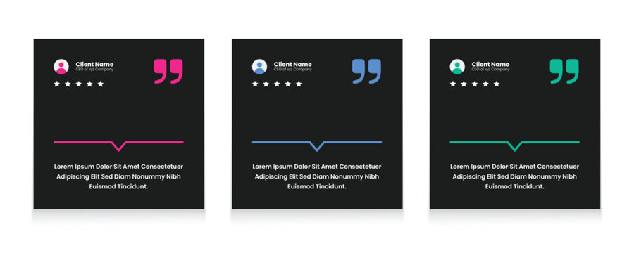 Modern quote template for social media post in trendy style. Ready to edit design template.  - Powered by Adobe