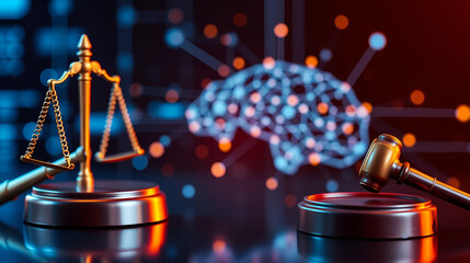 Legal concepts regarding copyright and patents on intellectual property arising from AI technology.