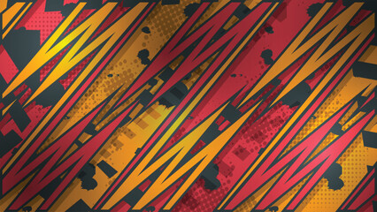 Dynamic Comic Style Abstract Background
