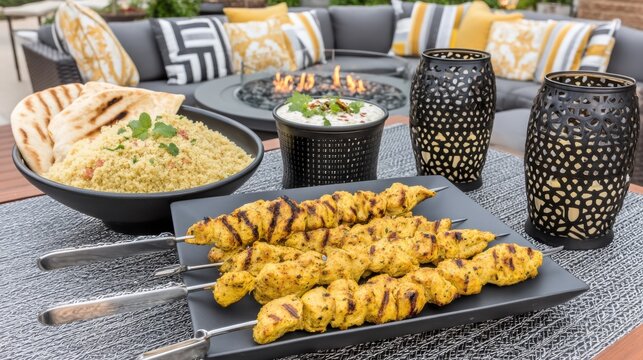 Couple working together on laptop cozy living room digital illustration modern environment intimate viewpoint collaboration concept