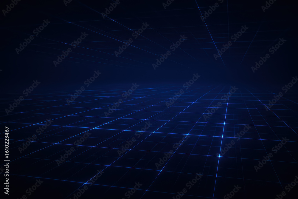 Poster abstract future technology innovation and digital network grid create a futuristic digital backgroun