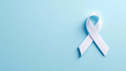 World diabetes day, cancer concept with ribbon on blue background