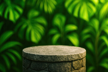 Fototapeta na wymiar Lush tropical nature creates a vibrant environment perfect for botanical growth and ecological display