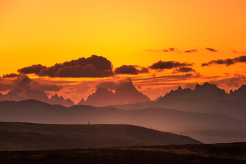 Dawn on the grassland