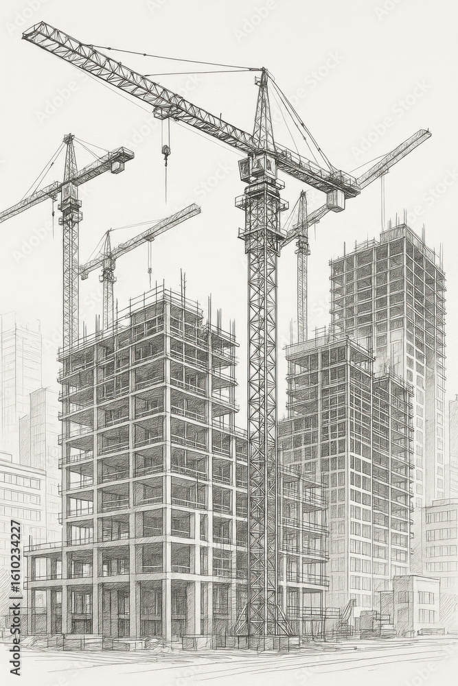 Poster development and progress inspire architecture growth through careful planning blueprint design and s