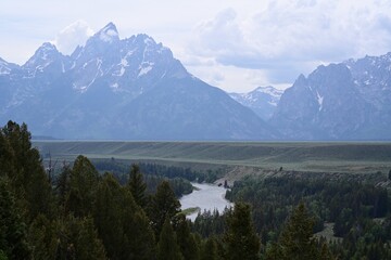 mountain lake in Grand Teton National Park