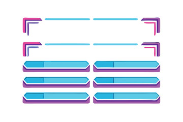 Fototapeta premium Esports Stream Overlay Panel Kit - Vector Templates for Twitch & YouTube Branding