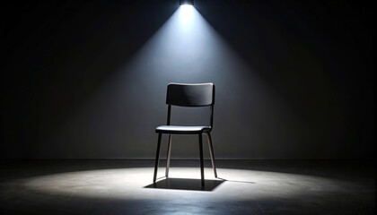 empty room with spotlight