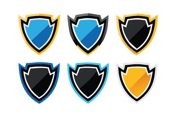 Blank Esports Shield & Emblem Set - Vector Templates for Mascot Logos and Team Branding © revpy