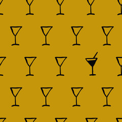 seamless background with glasses