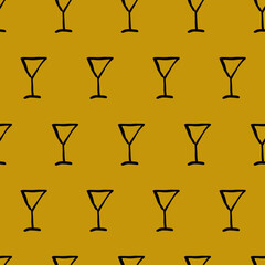 seamless background with glasses