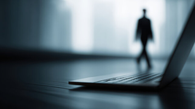 digital shadow of person analyzing behavior and predicting mistakes in technological arena