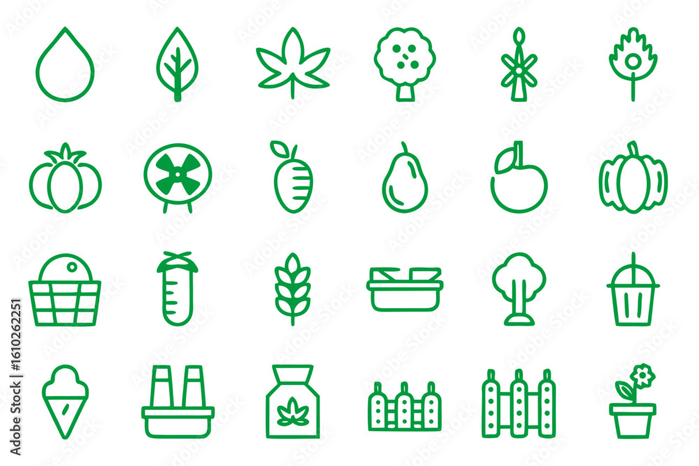 Aufkleber a meticulously crafted collection of simple clean line graphics showcasing various concepts with a m
