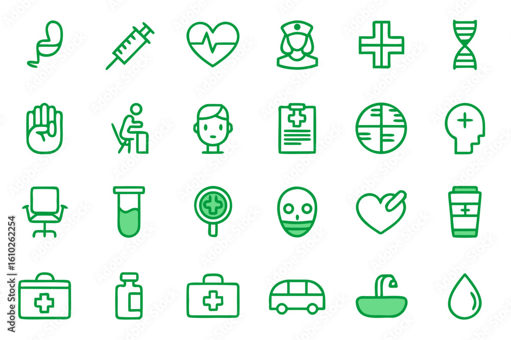 Aufkleber a collection of minimalist line art symbols and graphics featuring a slow deliberate artistic style 