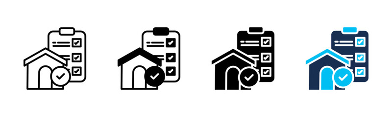 Planning icon sheet multiple style collection