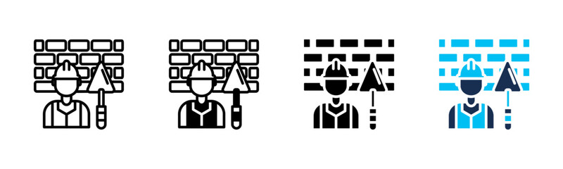 Masonry icon sheet multiple style collection