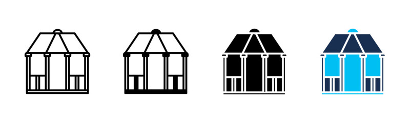 Pavilion icon sheet multiple style collection