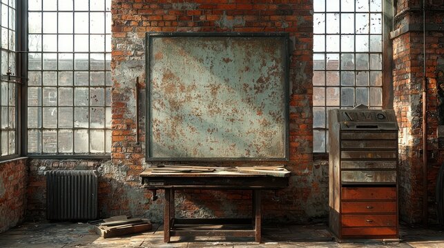 An abandoned artisan workshop with rustic tools - Powered by Adobe
